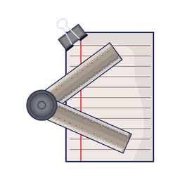 Paper and ruler  Icon