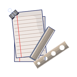 Paper and ruler  Icon