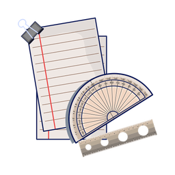 Paper and ruler  Icon