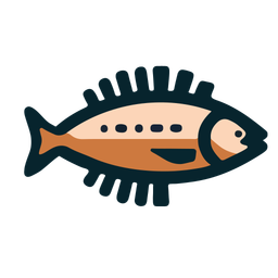 Orange Fish  Icon