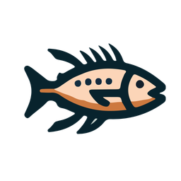 Orange Fish  Icon