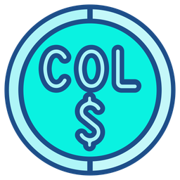 Colombian Peso Symbol  Icon