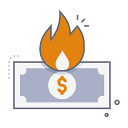 Burning money  Icon