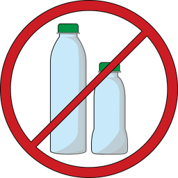 No Plastic Bottle  Icon