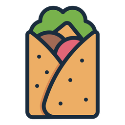 Burritos Snack Food Icon