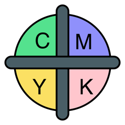 Cor cmyk  Ícone