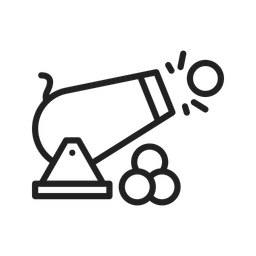 Bola de canhão explodindo  Ícone