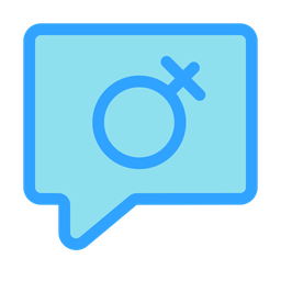 Gender Bubble Chat  Icon