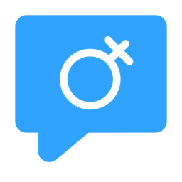 Gender Bubble Chat  Icon