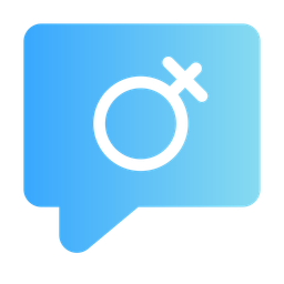 Gender Bubble Chat  Icon