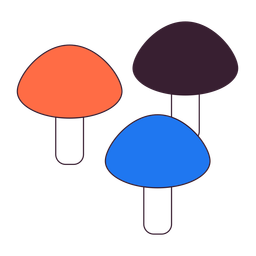 Forest mushrooms group  Icon