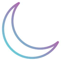 Crescent moon  Icon