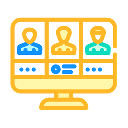 Online Meeting  Icon