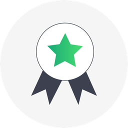 Badge With A Star  Icon