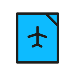 Paper Flight Aeroplane Sending Icon