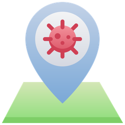 Corona Location  Icon