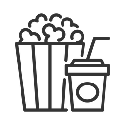 Movie popcorn bucket  Icon