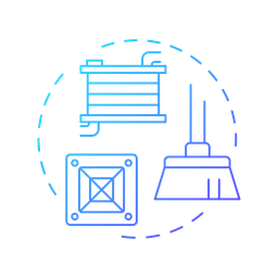 Condenser and evaporator coil  Icon