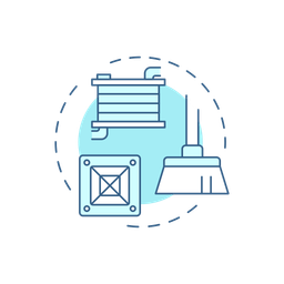 Condenser and evaporator coil  Icon