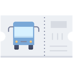 Bus Ticket  Icon