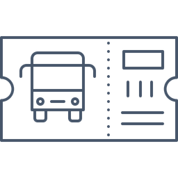 Bilhete de autocarro  Ícone