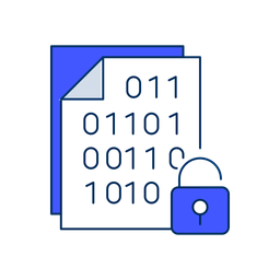 Documento criptografado  Ícone
