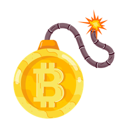 Bitcoin Risk  Icon