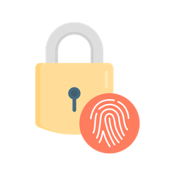 Bloqueio de impressão digital  Ícone