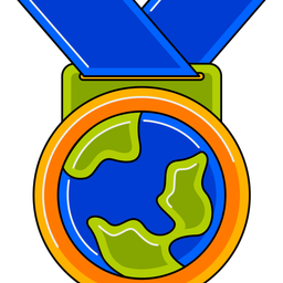 Earth day medal  Icon