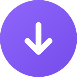 Down Arrow Circle  Icon