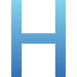 Capital h  Icon