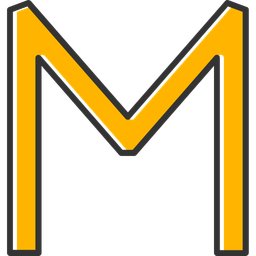 Capital m  Icon