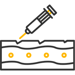 Botoxbeauty injection treatment syringe surgery therapy skin needle medical  Icon
