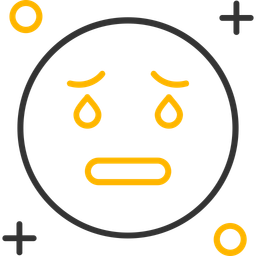 Chorar emojiemoticon rosto bonito expressão feliz emoji emoção humor sorriso rir amor triste bravo  Ícone