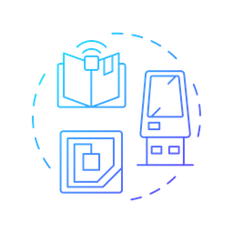 RFID library system  Icon