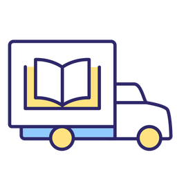 Book delivery truck  Icon