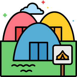 Campsite Reservation  Icon