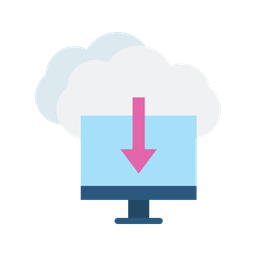 Download From Cloud  Icon