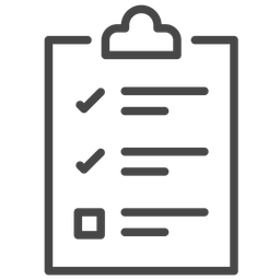 Gráfico de lista de verificação  Ícone