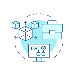 Business process simulation  Icon