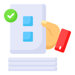 Ballot Check  Icon