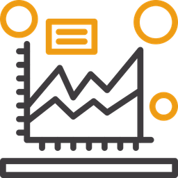 Gráfico de área  Ícone