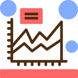 Gráfico de área  Ícone