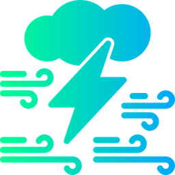 Cloud With Thunderbolt  Icon