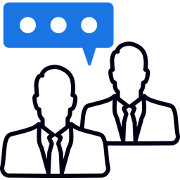 Business conversation  Icon