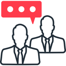 Business conversation  Icon