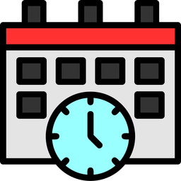 Calendar and clock  Icon