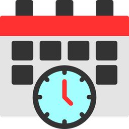 Calendar and clock  Icon