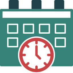 Calendar and clock  Icon