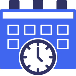 Calendar and clock  Icon